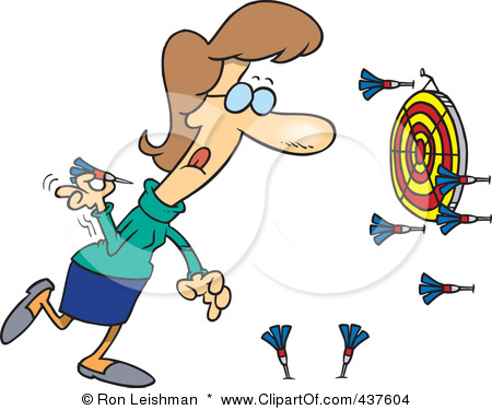 Waiting for "The one" is like throwing darts